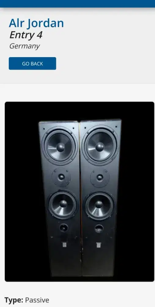 Alr Jordan Entry 4 Speaker Floorstanding made in Germany