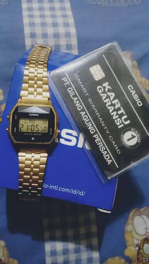Merek: Casio Tipe/Model: A159WGED-1DF