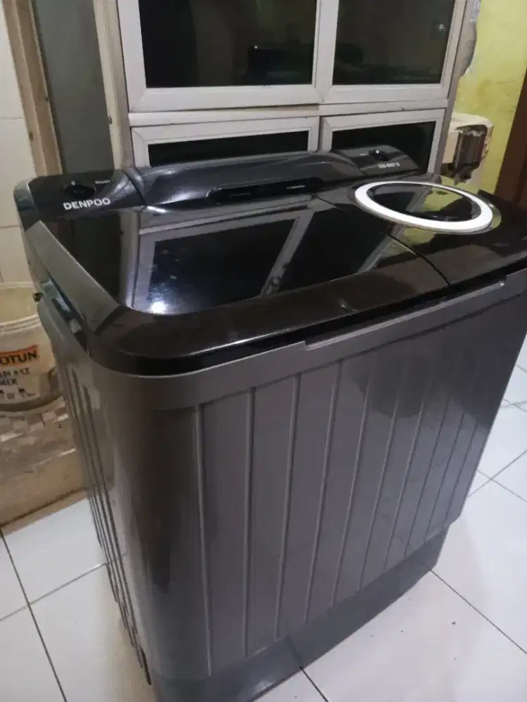 Mesin cuci merk denpo 8kg normal siap pakai
