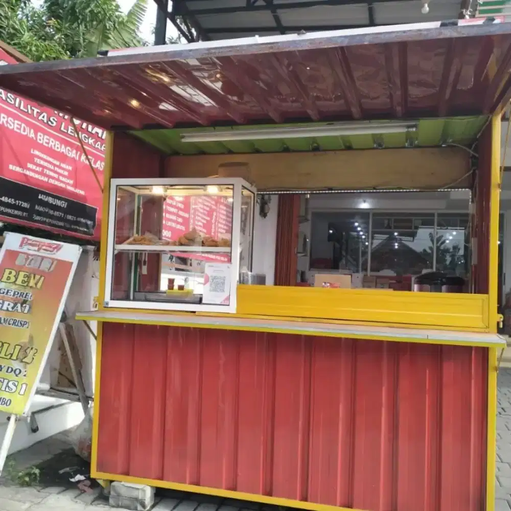 Rombong dan etalase ayam