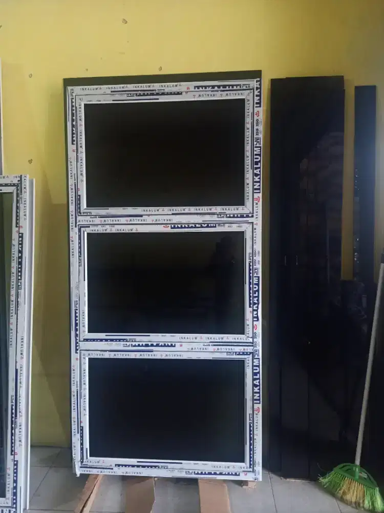 Kusen aluminium, partisi aluminium, pintu, jendela aluminium