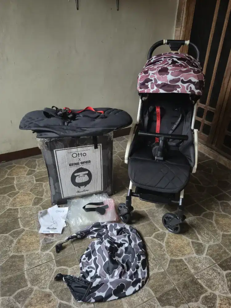 Preloved stroller cocolatte otto x bebe apes fullset