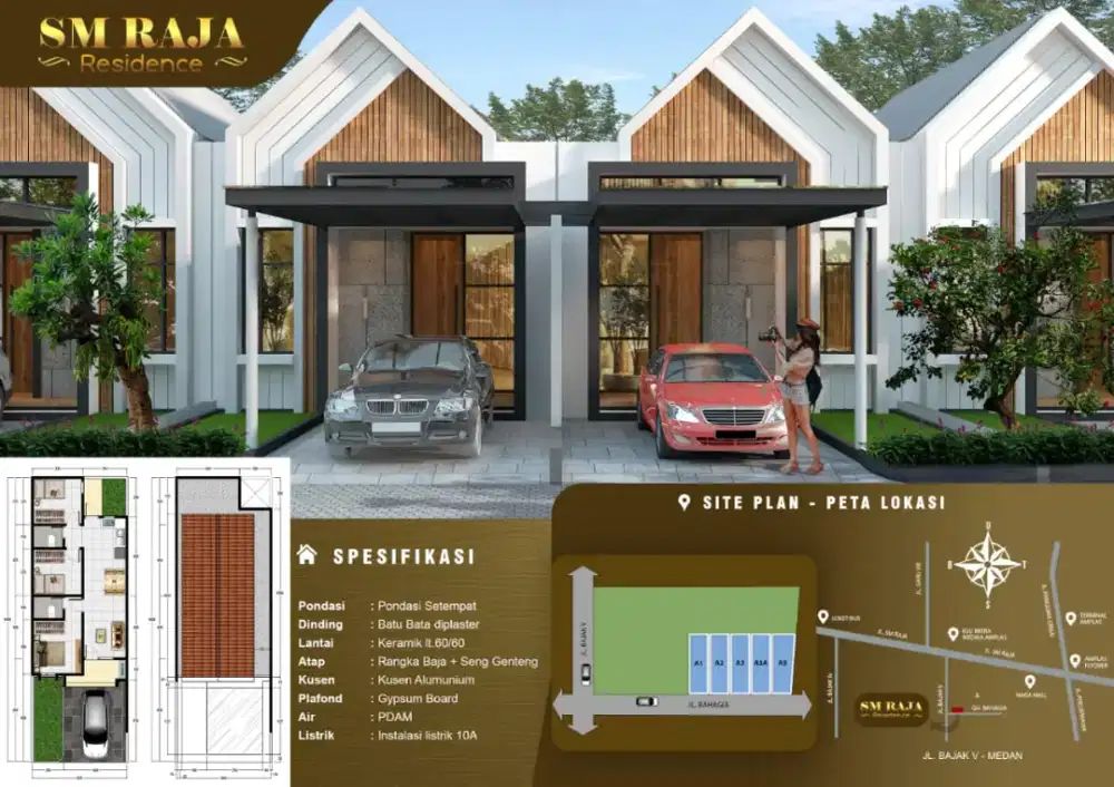 BAJAK 5 RESIDENCE SM RAJA UKURAN 6X18