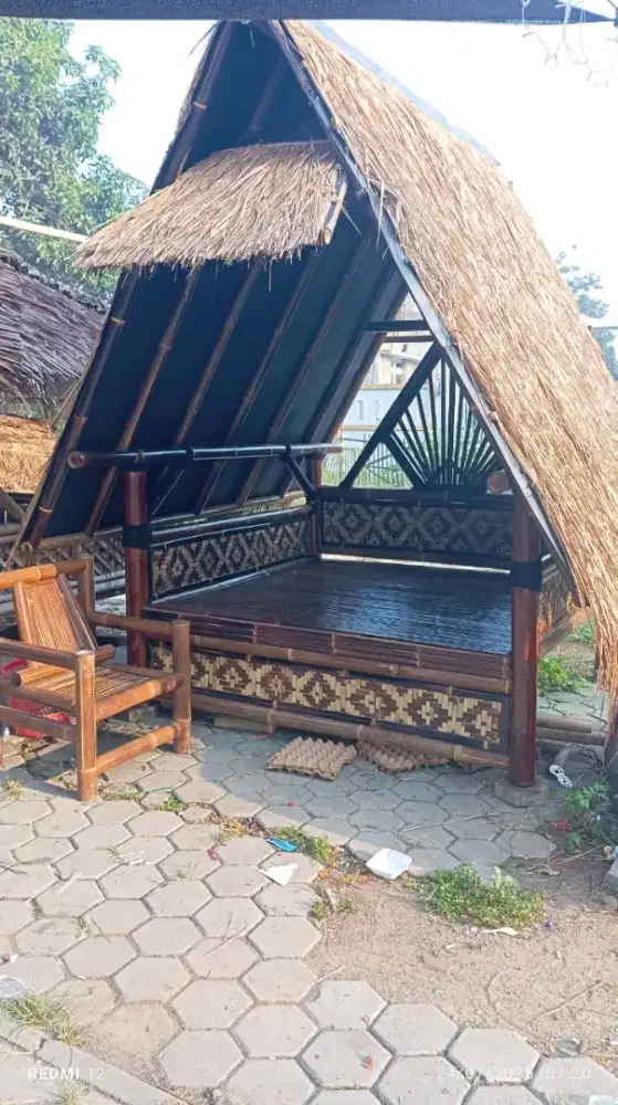 Jual Gazebo. Saung bambu segala bentuk
