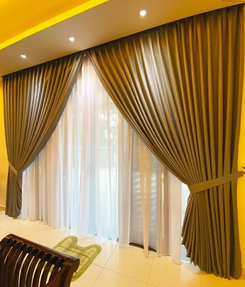 Dijual Gorden Blackout Pasang Skat Klinik Hordeng Gordyn Vitrase