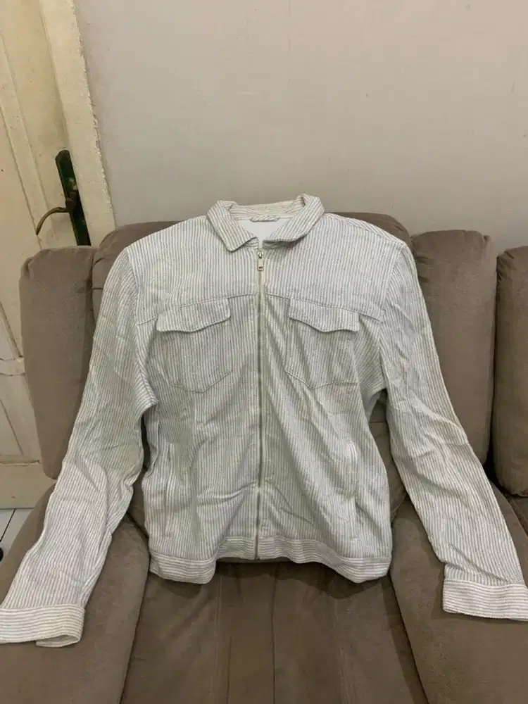 Zara Stripe Knit Overshirt