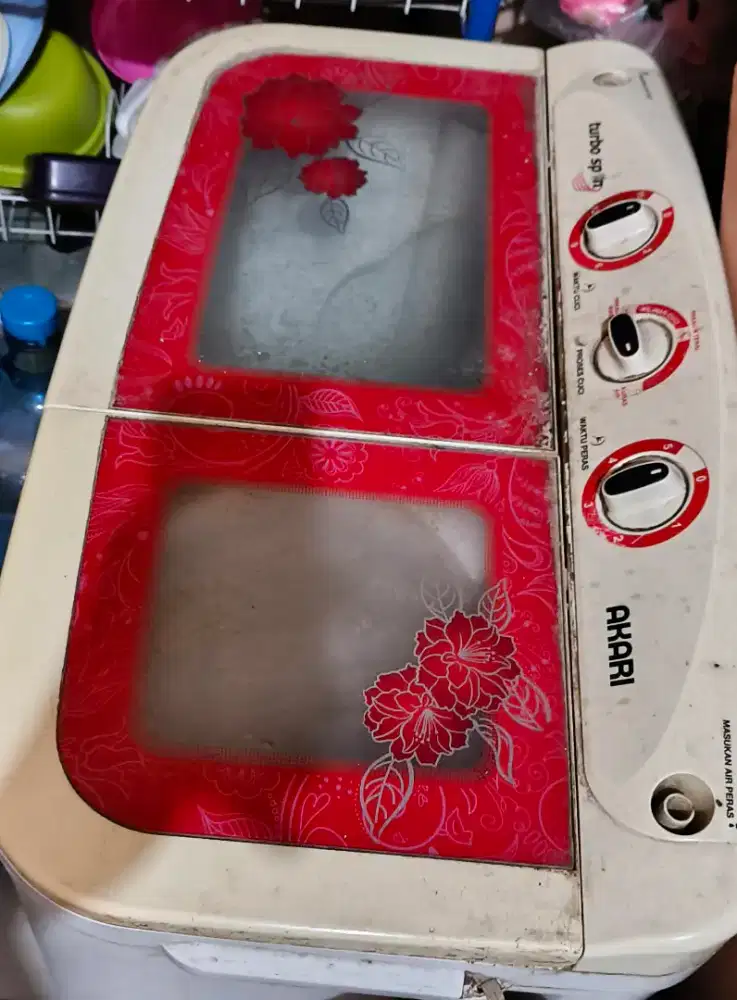 Mesin cuci akari awm 8708k - RUSAK