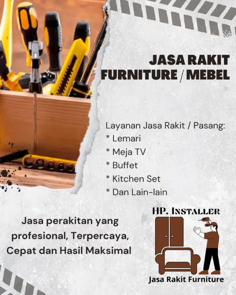 Jasa rakit furniture Surabaya, Sidoarjo Gresik