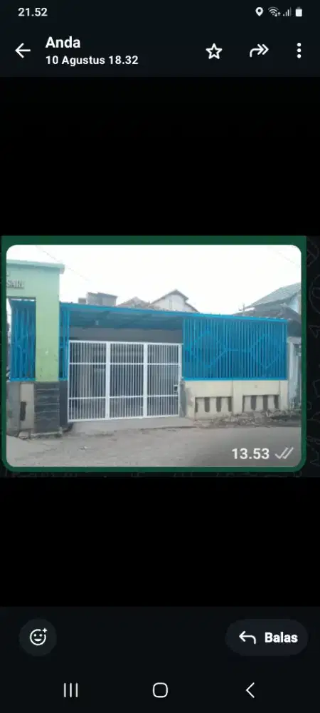 Jual cepat rumah bunisari gadobangkong