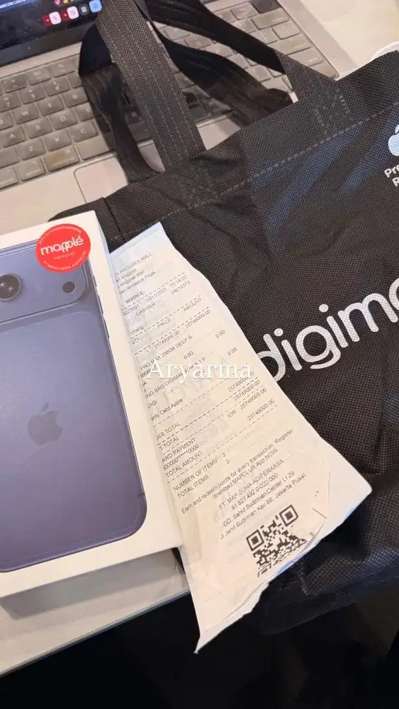 Iphone 17 promax 256 deep blue new garansi resmi digimap