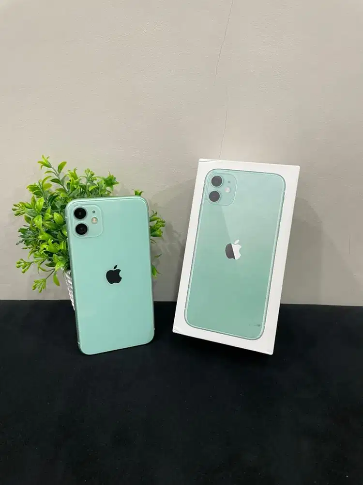 IPhone 11 128GB Green mulus Fullset BH 100% Sinyal Wifi Only imei Blok