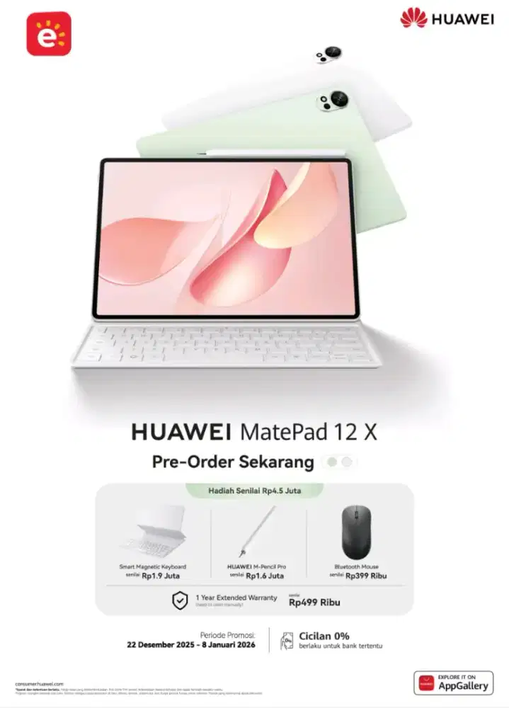 PRE ORDER HUAWEI MATEPAD 12X 2026