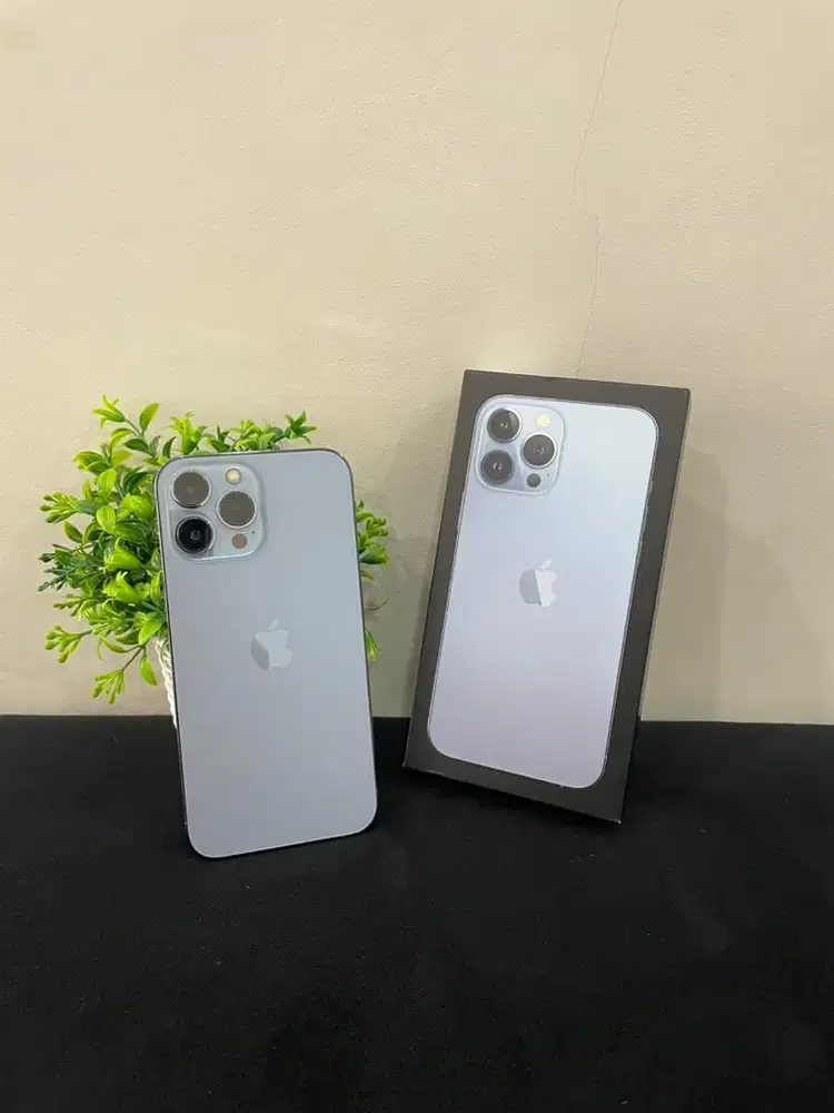 IPhone 13 ProMax 256GB Sierra Blue mulus Fullset Ori BH 100% Permanen