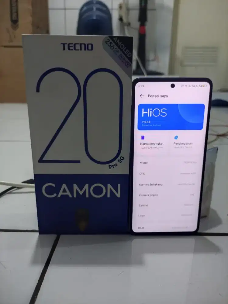 TECNO CAMON 20PRO 5G 8/256 FULLSET MULUS
