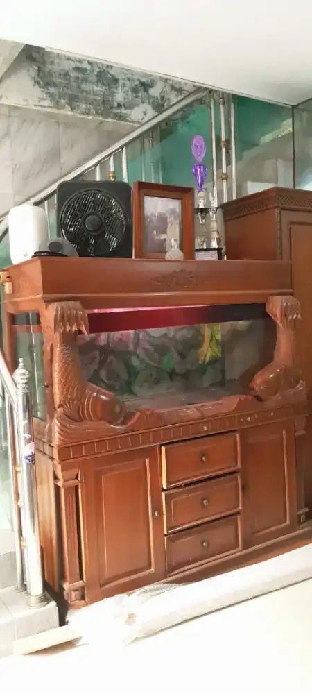 Aquarium kayu jati