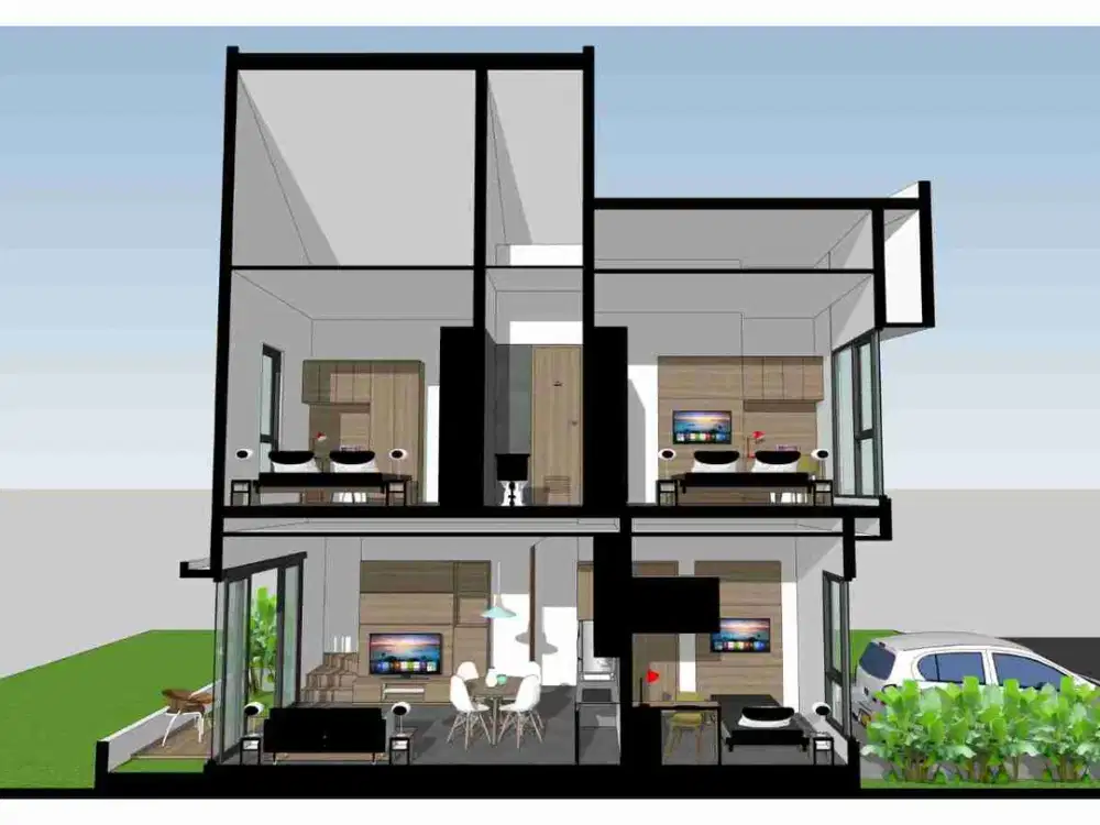 Rumah baru 2 lantai 780 jt di komplek Pemda jatiasih LT 71 LB60 bebas banjir