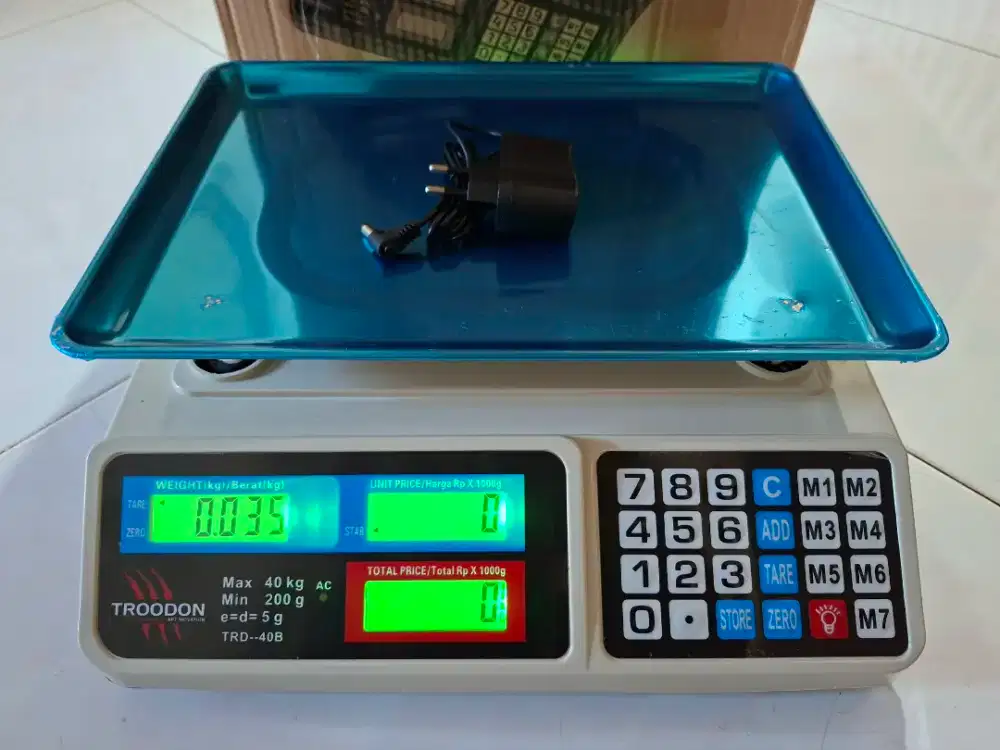 Baru Timbangan barang Digital 40kg buah/sayur/daging/ikan/laundry/dll