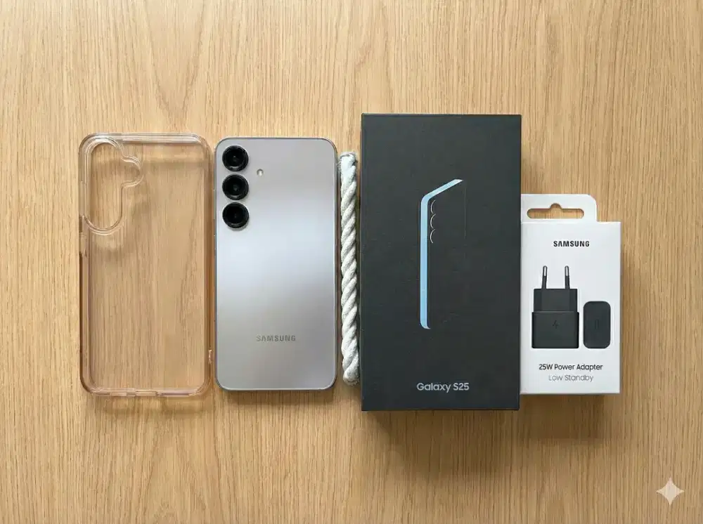 Samsung S25 12/256GB Silver - LIKE NEW - Garansi Panjang 2026