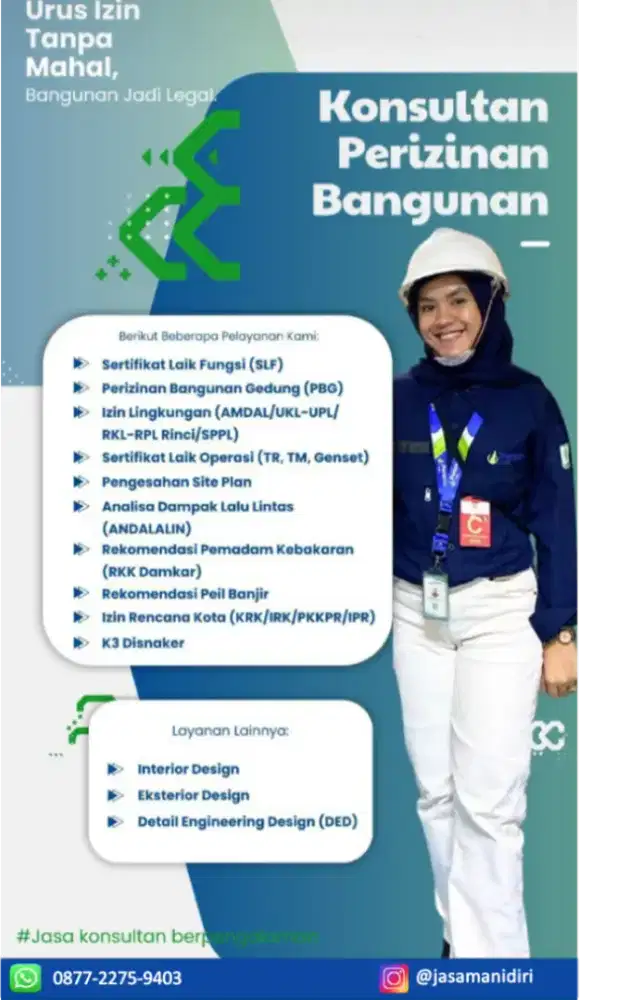Jasa Pengurusan & Konsultan IMB/PBG,SLF Kabupaten Bekasi