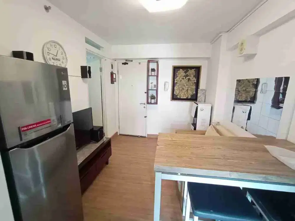 apartemen bassura 2 kamar furnished lantai rendah