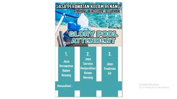 Jasa perawatan kolam renang
