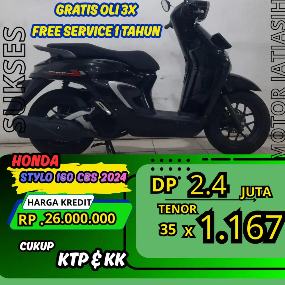 PROMO DP MURAH HOBDA STYLO 160 CBS 2024 DP 2.4 JUTA BISA CASH/KREDIT