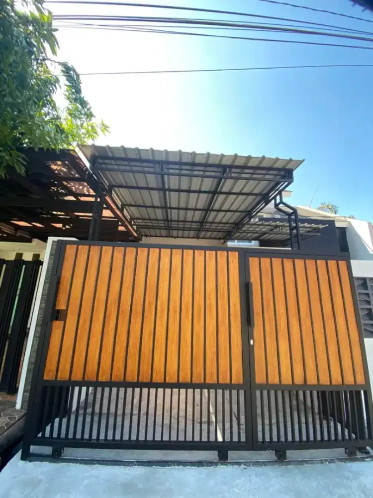 Kanopi alderon besi hollow