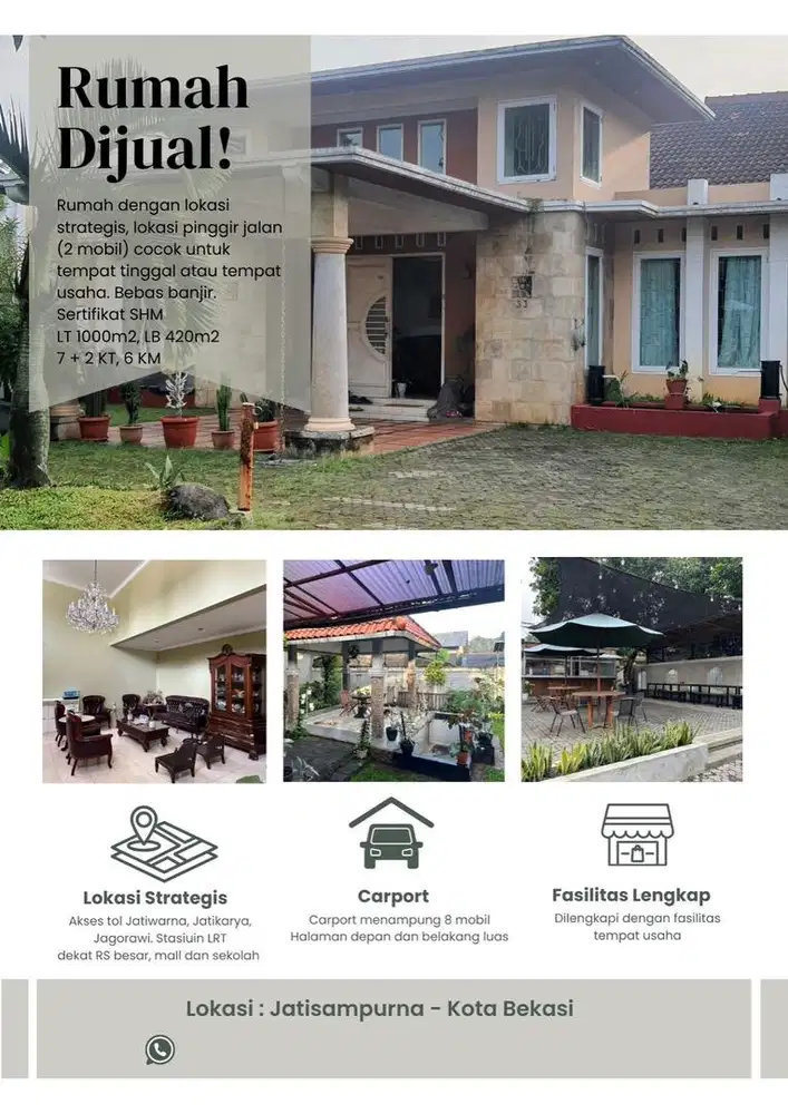 Dijual Rumah Lokasi Strategis