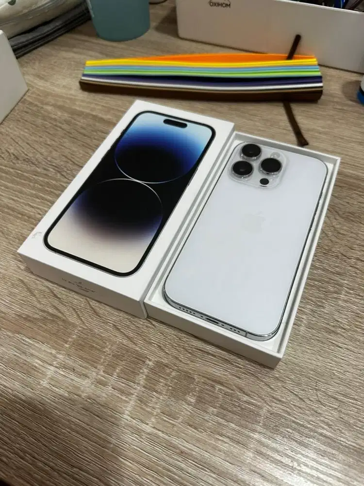 iPhone 14 Pro 256Gb Silver White Garansi Resmi iBox Fullset
