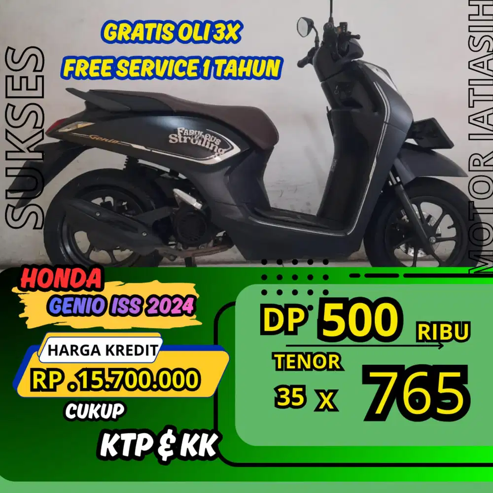 PROMO DP HONDA GENIO ISS 2024 DP 500 RIBU BISA CASH/KREDIT