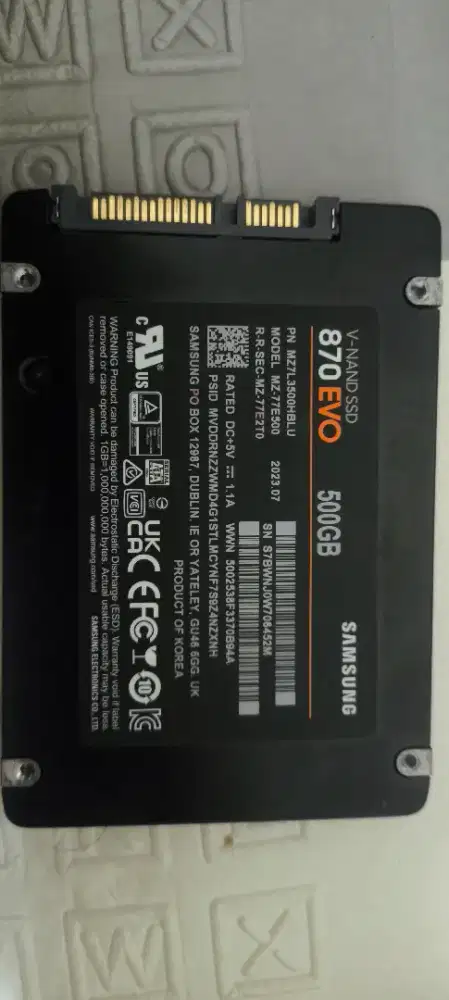 samsung 870 evo 500gb