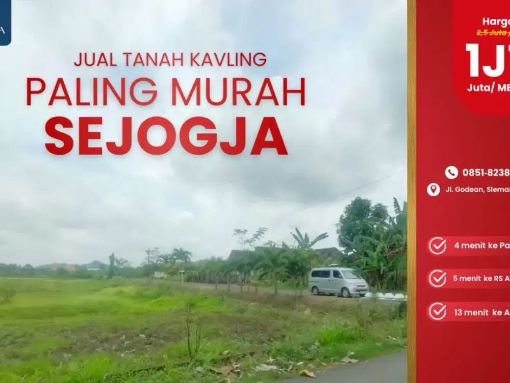 Tanah Strategis Jogja Harga Masih Murah