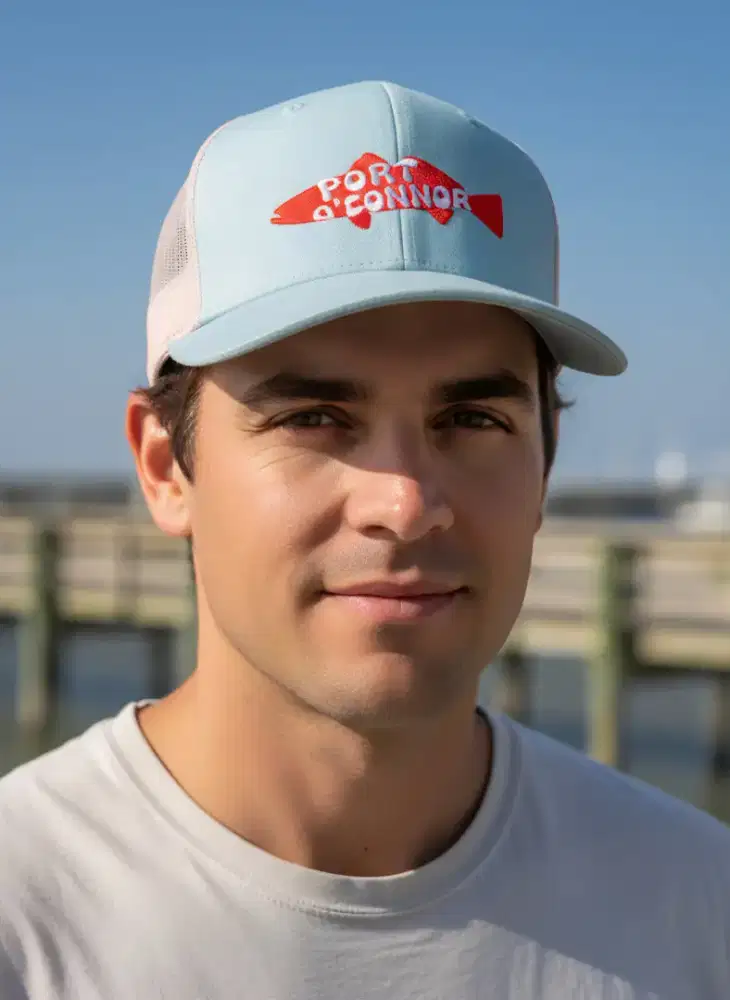 Topi Trucker Logo Ikan Richardson Original Second Hijau Mint Cream