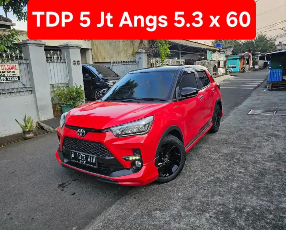 TDP 5 Jt Angs Termurah Raize GR Turbo 2022 Metic Merah Low Km Like New