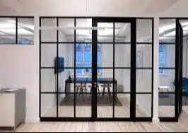 Sekat - Plafon GRC / Gypsum + Kusen Aluminium + PVC-LIS MOULDING - WPC