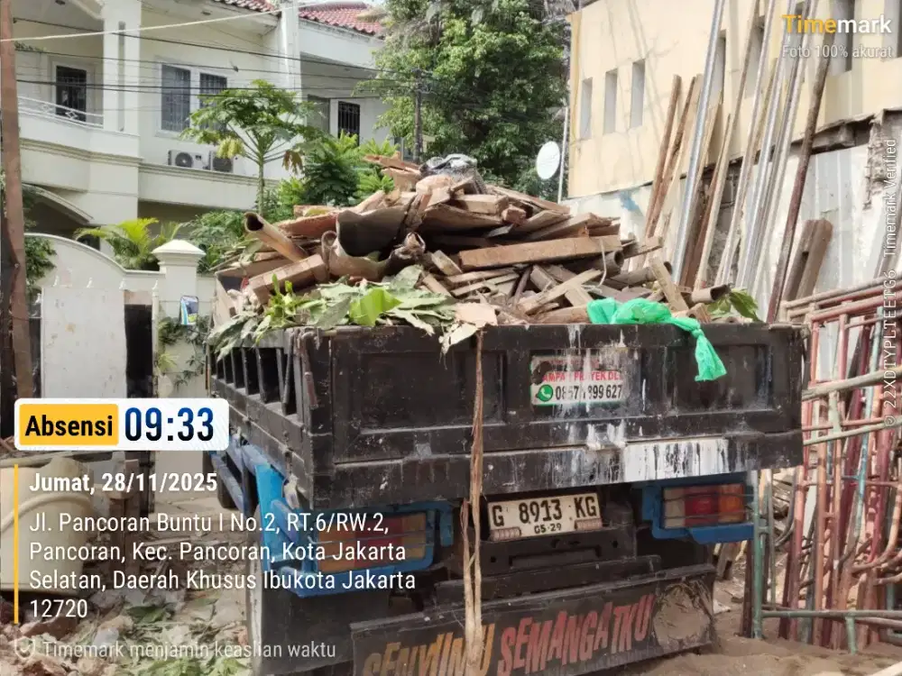 Jasa buang puing dan tanah