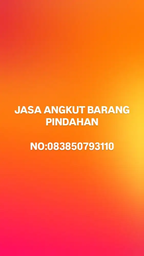 JASA ANGKUT BARANG PINDAHAN