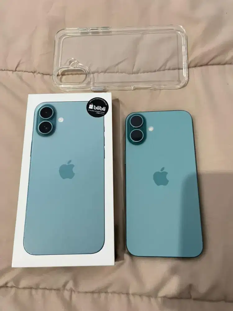 iPhone 16 Plus Teal Resmi Like New