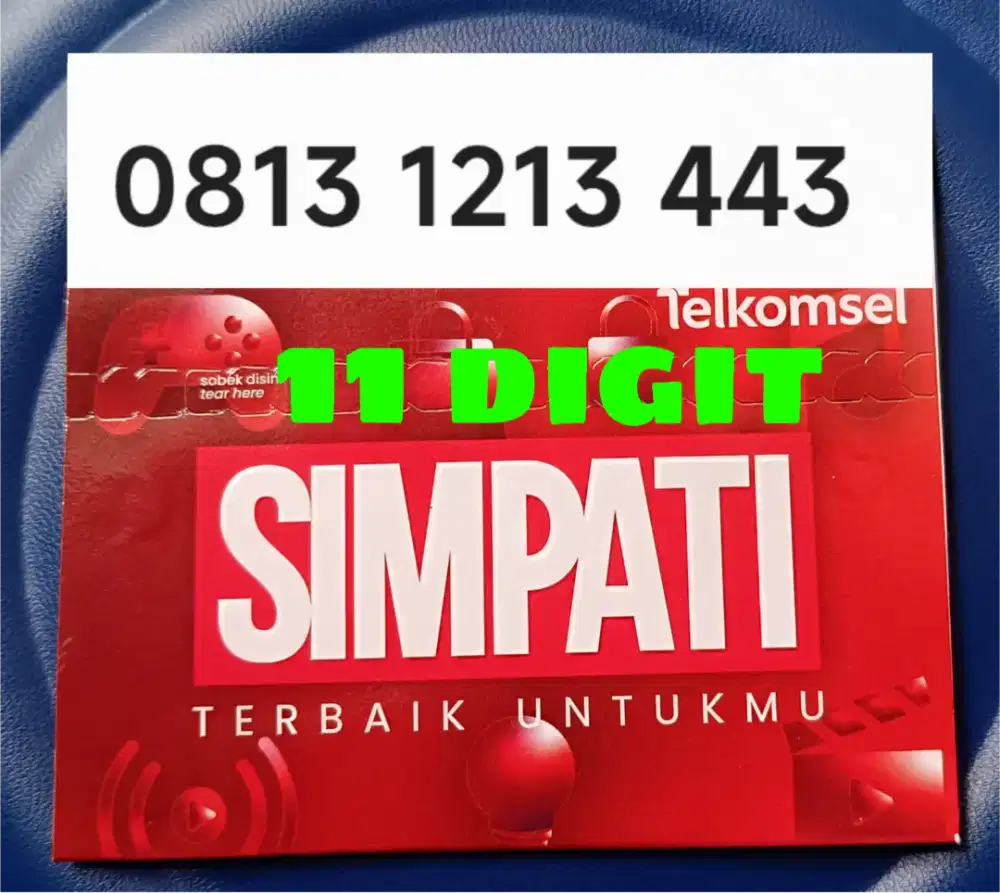 No Cantik 11 digit Rapi seri 08-131212-XXX simpati telkomsel