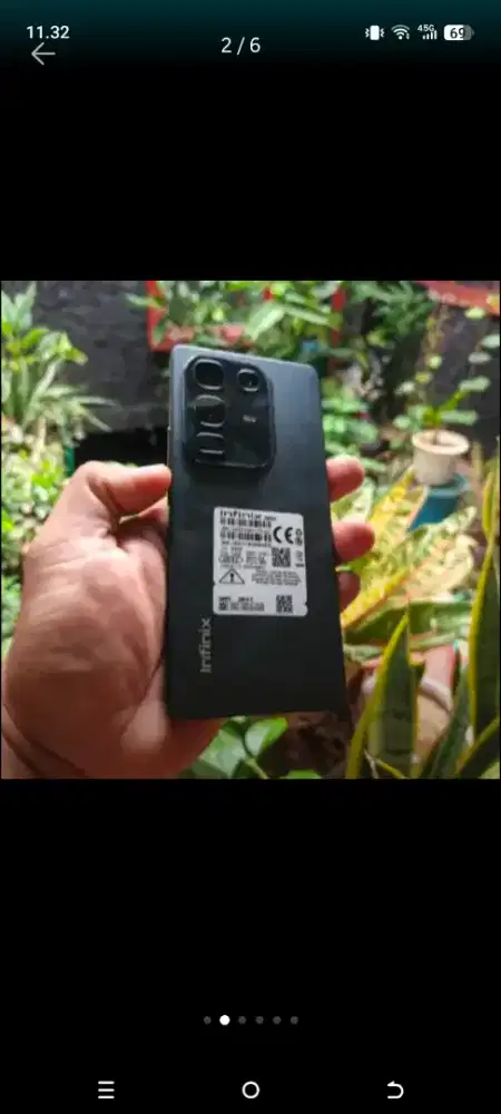 Infinix note 50 ram 8/256 fulset original mulus