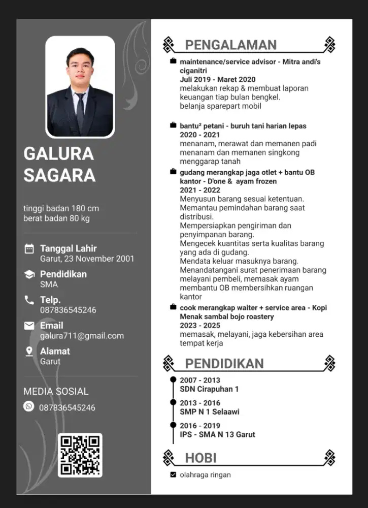 Mencari loker, kalo ada yg tersedia Mes