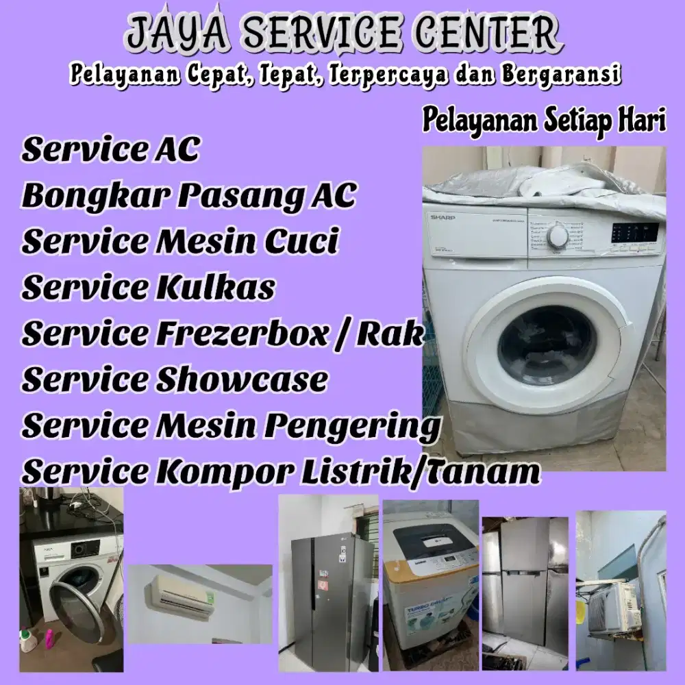 Service Kulkas Frezerbox Bongkar Pasang AC Servis AC Mesin Cuci Waru