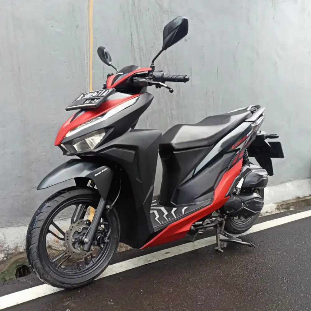 VARIO 150 RED BLACK DOFF KEYLESS CBS ISS 2021 FULL PAPER PAJAK ON PNJG