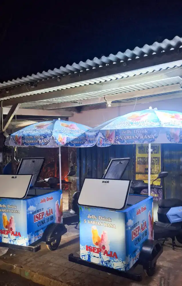 SEPEDA LISTRIK GEROBAK KOPI/SEPEDA LISTRIK GEROBAK/GEROBAK SEPEDA KOPI