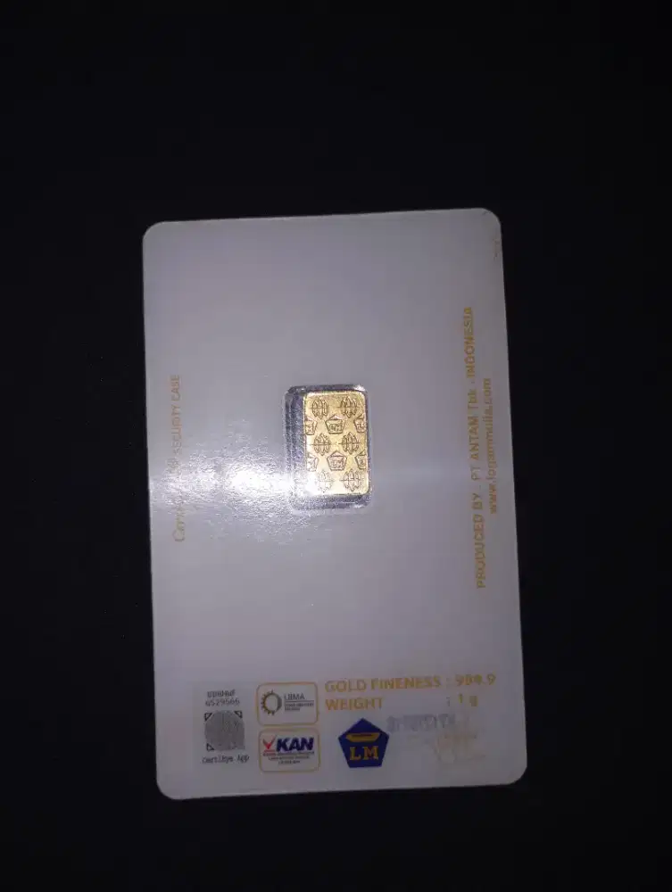 Emas Antam 1 gram certieye bisa dicek