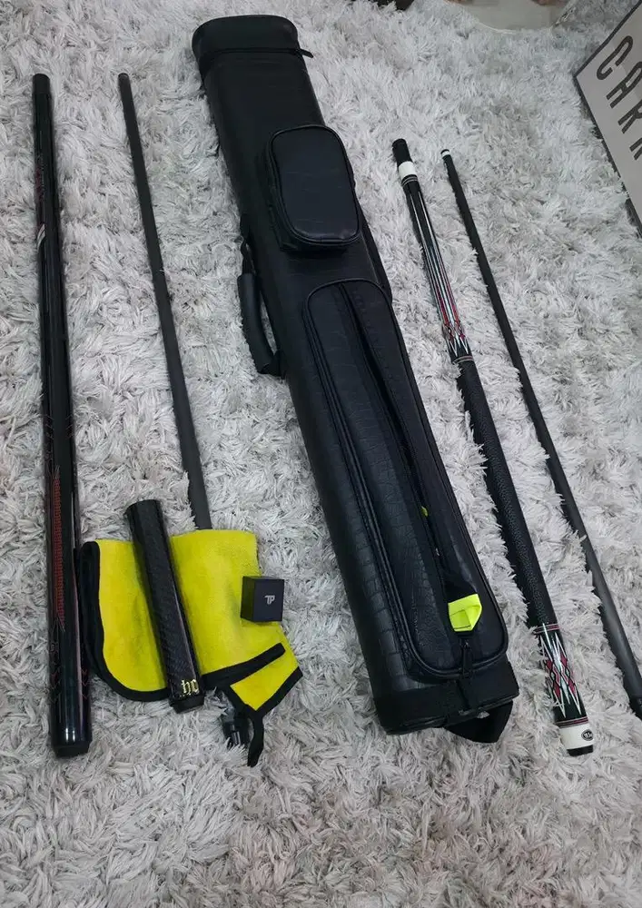 Stick Billiard Carbon HC Cue 12.5 mm Super Low Defection Full Set