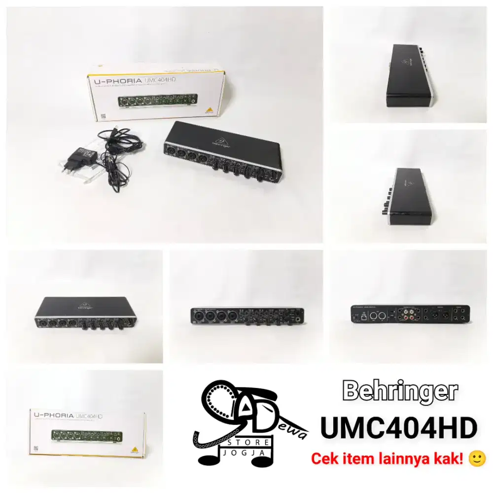 BEHRINGER UMC404HD SOUNDCARD UMC 404 HD SOUND CARD 4 CHANNEL sequencer