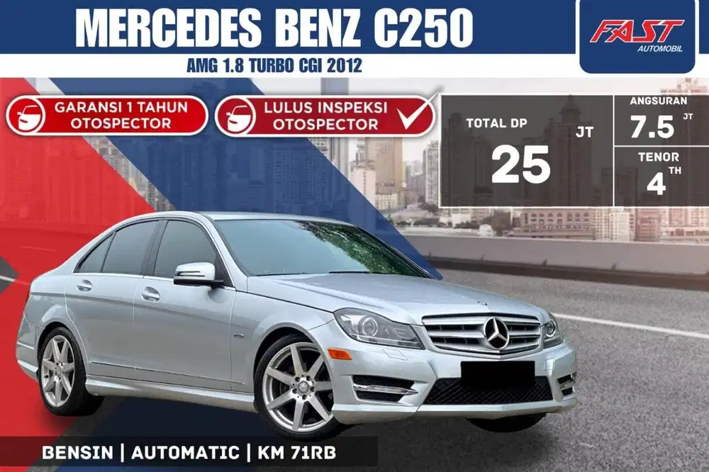 MERCEDES BENZ C250 AMG 2012 LOW KM.71RB & PAJAK PANJANG