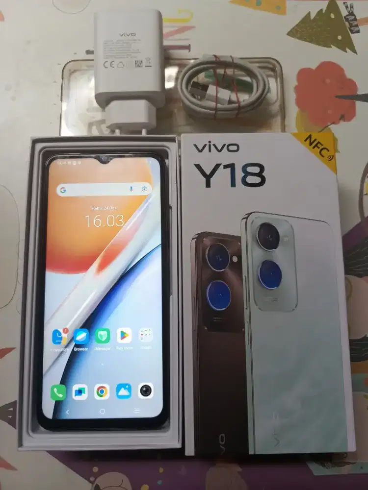 Vivo Y18 4/128 Lengkap Garansi Panjang