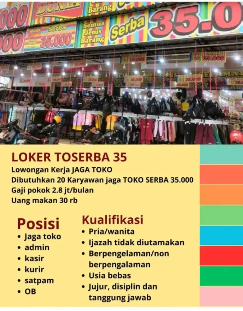 Assalamu'alaikum di bukaLoker serba 35